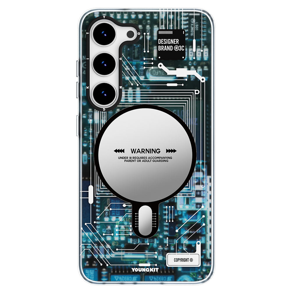 YoungKit Technology Serisi Galaxy S23 Magsafe Şarj Özellikli Telefon Kılıfı - 1 YoungKit Technology Serisi Galaxy S23 Magsafe Şarj Özellikli Telefon Kılıfı - 1